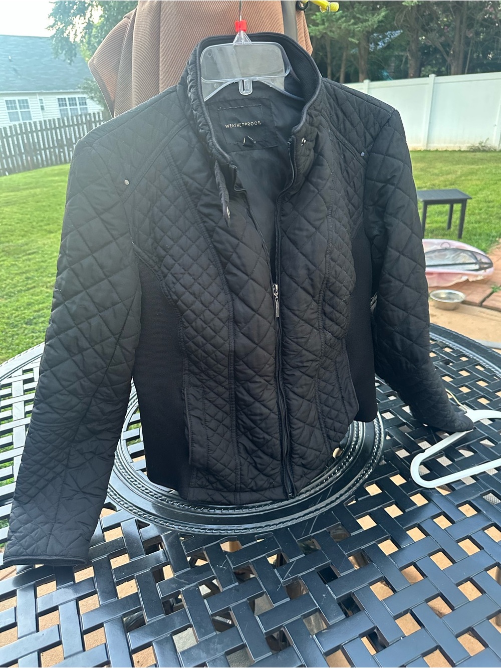 Weatherproof Black Quilted Puffer Jacket for Women